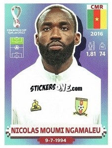 Sticker Nicolas Moumi Ngamaleu - FIFA World Cup Qatar 2022. US Edition - Panini