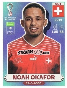 Figurina Noah Okafor - FIFA World Cup Qatar 2022. US Edition - Panini