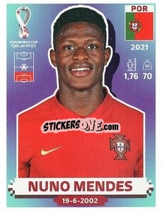Sticker Nuno Mendes - FIFA World Cup Qatar 2022. US Edition - Panini