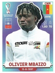 Figurina Olivier Mbaizo - FIFA World Cup Qatar 2022. US Edition - Panini