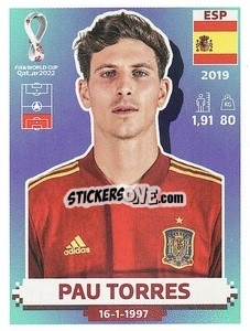 Sticker Pau Torres - FIFA World Cup Qatar 2022. US Edition - Panini