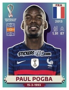Sticker Paul Pogba - FIFA World Cup Qatar 2022. US Edition - Panini