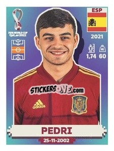 Cromo Pedri - FIFA World Cup Qatar 2022. US Edition - Panini