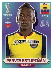 Sticker Pervis Estupiñán - FIFA World Cup Qatar 2022. US Edition - Panini