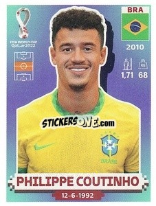 Sticker Philippe Coutinho - FIFA World Cup Qatar 2022. US Edition - Panini