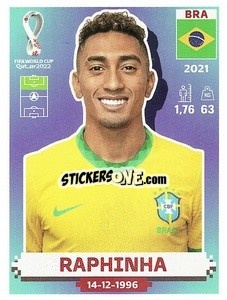 Sticker Raphinha - FIFA World Cup Qatar 2022. US Edition - Panini