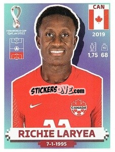 Sticker Richie Laryea - FIFA World Cup Qatar 2022. US Edition - Panini