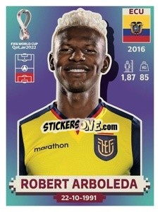 Sticker Robert Arboleda - FIFA World Cup Qatar 2022. US Edition - Panini