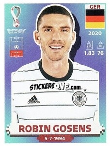 Figurina Robin Gosens - FIFA World Cup Qatar 2022. US Edition - Panini