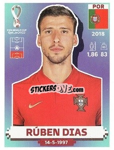 Figurina Rúben Dias - FIFA World Cup Qatar 2022. US Edition - Panini