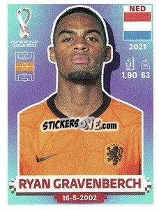 Figurina Ryan Gravenberch - FIFA World Cup Qatar 2022. US Edition - Panini