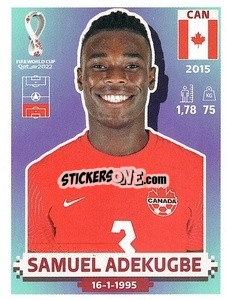 Figurina Samuel Adekugbe - FIFA World Cup Qatar 2022. US Edition - Panini