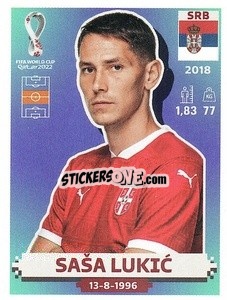 Sticker Saša Lukić - FIFA World Cup Qatar 2022. US Edition - Panini