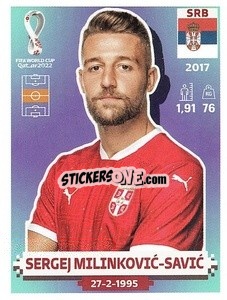 Sticker Sergej Milinković-Savić - FIFA World Cup Qatar 2022. US Edition - Panini