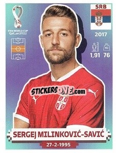 Figurina Sergej Milinković-Savić - FIFA World Cup Qatar 2022. US Edition - Panini