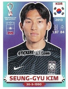 Sticker Seung-gyu Kim - FIFA World Cup Qatar 2022. US Edition - Panini