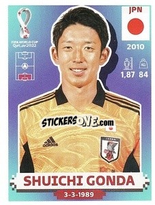 Figurina Shuichi Gonda - FIFA World Cup Qatar 2022. US Edition - Panini