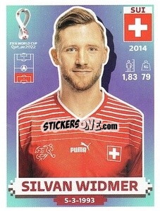 Sticker Silvan Widmer - FIFA World Cup Qatar 2022. US Edition - Panini