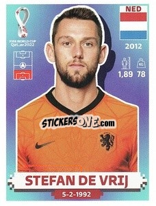 Figurina Stefan de Vrij - FIFA World Cup Qatar 2022. US Edition - Panini