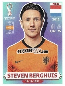 Sticker Steven Berghuis - FIFA World Cup Qatar 2022. US Edition - Panini