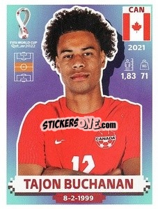 Sticker Tajon Buchanan - FIFA World Cup Qatar 2022. US Edition - Panini