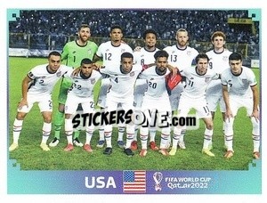 Sticker Team Shot - FIFA World Cup Qatar 2022. US Edition - Panini