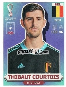 Sticker Thibaut Courtois - FIFA World Cup Qatar 2022. US Edition - Panini