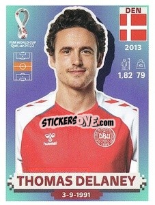 Sticker Thomas Delaney - FIFA World Cup Qatar 2022. US Edition - Panini