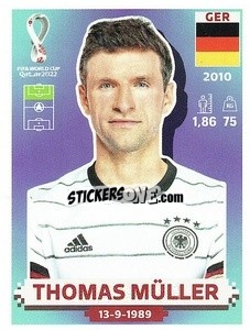 Sticker Thomas Müller - FIFA World Cup Qatar 2022. US Edition - Panini