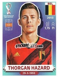 Sticker Thorgan Hazard - FIFA World Cup Qatar 2022. US Edition - Panini