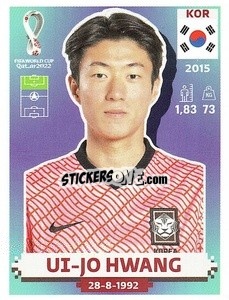 Figurina Ui-jo Hwang - FIFA World Cup Qatar 2022. US Edition - Panini