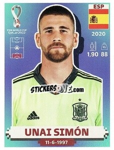 Sticker Unai Simón - FIFA World Cup Qatar 2022. US Edition - Panini