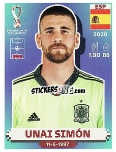 Figurina Unai Simón - FIFA World Cup Qatar 2022. US Edition - Panini