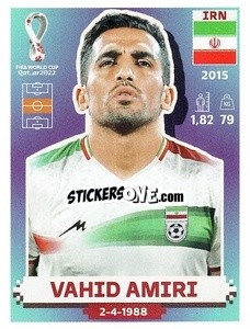 Cromo Vahid Amiri - FIFA World Cup Qatar 2022. US Edition - Panini