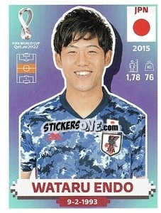 Sticker Wataru Endo - FIFA World Cup Qatar 2022. US Edition - Panini