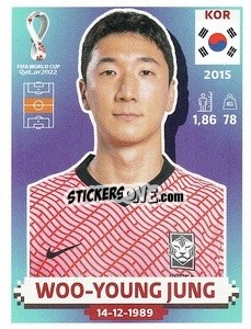 Figurina Woo-young Jung - FIFA World Cup Qatar 2022. US Edition - Panini