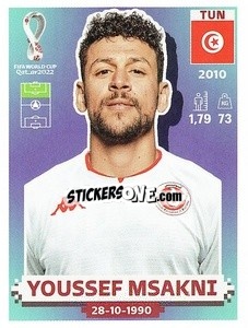 Sticker Youssef Msakni - FIFA World Cup Qatar 2022. US Edition - Panini
