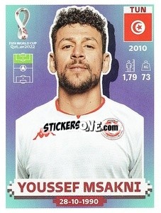 Cromo Youssef Msakni - FIFA World Cup Qatar 2022. US Edition - Panini