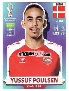 Cromo Yussuf Poulsen - FIFA World Cup Qatar 2022. US Edition - Panini