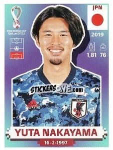 Figurina Yuta Nakayama - FIFA World Cup Qatar 2022. US Edition - Panini