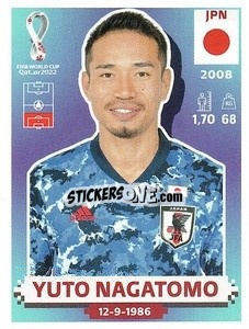 Figurina Yuto Nagatomo - FIFA World Cup Qatar 2022. US Edition - Panini