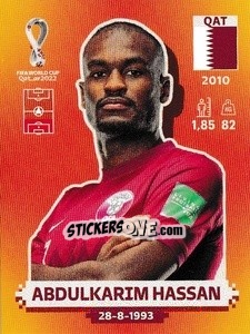 Cromo Abdulkarim Hassan - FIFA World Cup Qatar 2022. International Edition - Panini
