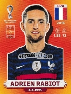 Sticker Adrien Rabiot - FIFA World Cup Qatar 2022. International Edition - Panini