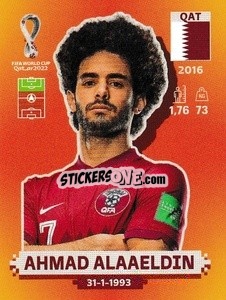 Figurina Ahmad Alaaeldin - FIFA World Cup Qatar 2022. International Edition - Panini
