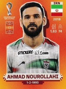 Sticker Ahmad Nourollahi - FIFA World Cup Qatar 2022. International Edition - Panini