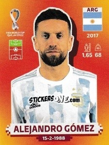 Figurina Alejandro Gómez - FIFA World Cup Qatar 2022. International Edition - Panini