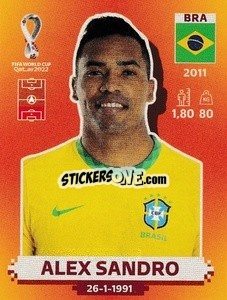 Cromo Alex Sandro - FIFA World Cup Qatar 2022. International Edition - Panini