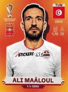 Cromo Ali Maâloul - FIFA World Cup Qatar 2022. International Edition - Panini