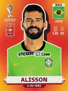 Cromo Alisson - FIFA World Cup Qatar 2022. International Edition - Panini