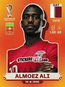 Figurina Almoez Ali - FIFA World Cup Qatar 2022. International Edition - Panini